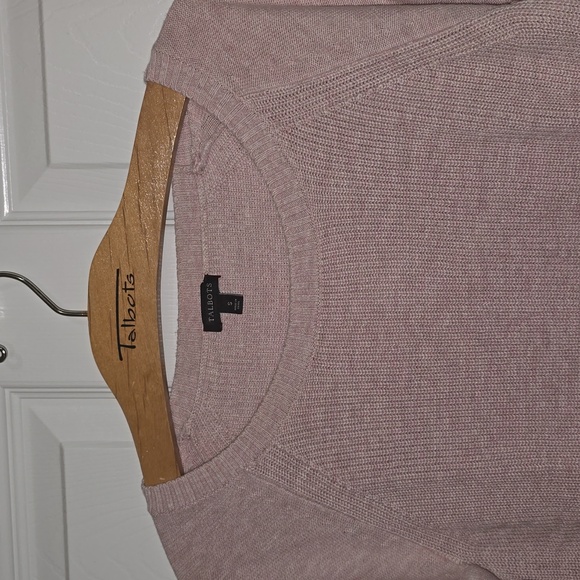 Talbots Marled Pink Tunic Sweater with Elbow Patches - Picture 2 of 8